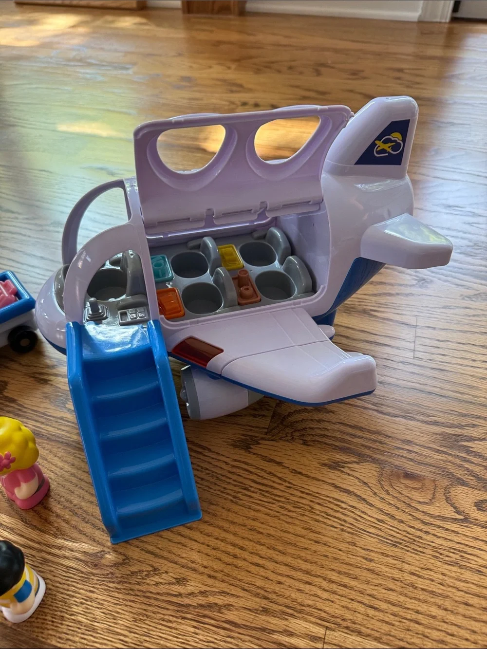 PlayGo Airplane Toy with Lights & Sounds, Openable Doors & Luggage